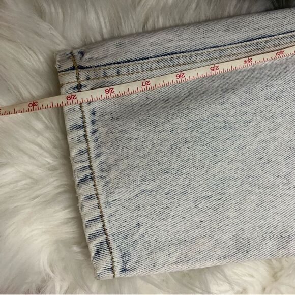 PS Gitano Vintage 80’s Acid/ Bleach Wash SUPER High Waist Jeans 28 - Picture 8 of 11